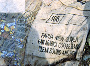Papua New Guinea raw arabica coffee beans