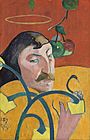 Paul Gauguin - Self-Portrait with Halo and Snake
