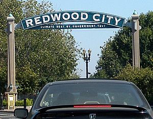 Redwood City western sign