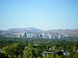 Skyline of Reno
