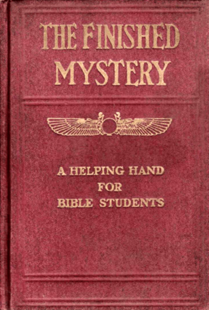 Scan of the cover for "The Finished Mystery" - published in the United States in 1917
