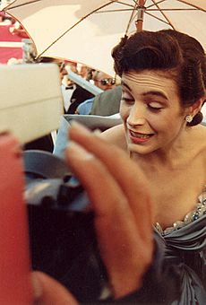 Sean Young on the red carpet at the 60th Annual Academy Awards