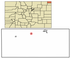 Location within Sedgwick County and Colorado