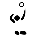 Sitting volleyball pictogram (Paralympics)