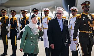 South Korean President Park Geun-hye arrived in Iran, Mehrabad Airport, Tehran 07