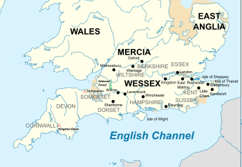 Southern Britain in the ninth century