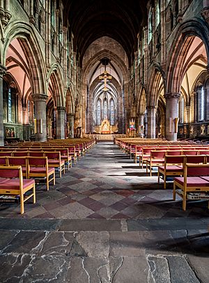 St Mary's Cathedral, Edinburgh, Scotland Vertical Panorama
