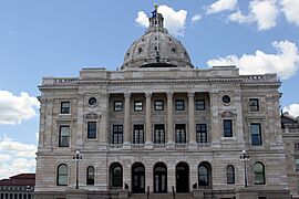 State Capitol with new Minnesota State Flag 16