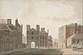 Thomas Sandby - Whitehall Showing Holbein's Gate and Banqueting Hall - Google Art Project