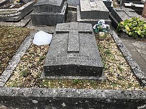 Tombe Edith WHARTON, cimetière de Gonnards à VERSAILLES