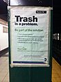 Notice about trash
