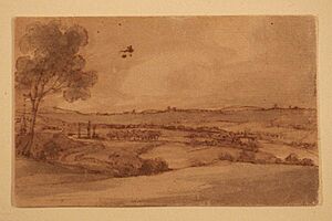 Trumbull saratoga sketch