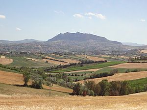 Veduta di San Marino da Montecieco (RN)