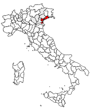 Location of Province of Venice