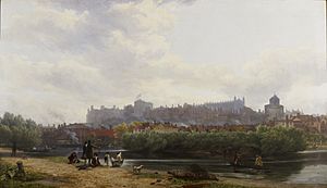 View of Windsor Castle, by George Samuel, 1816 - royal coll 404838 185353 LPR 0 0