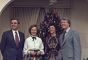 Walter Mondale, Rosalynn Carter, Joan Mondale and Jimmy Carter