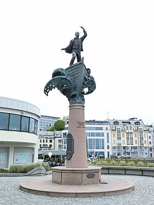 "Monument over Englandsfarene" in Ålesund, Norway
