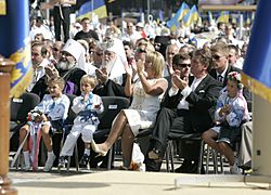 Митрополит Мефодій та Президент Ющенко на День Незалежності, Софійська площа, 2007