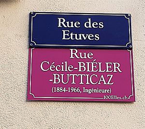 100elles 20190818 Rue Cécile BIÉLER-BUTTICAZ - Rue des Etuves