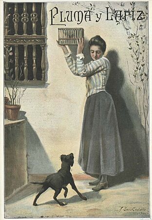 1901-09-01, Pluma y Lápiz, Portada