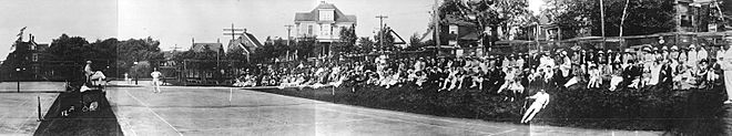 1920s Cromarty Tennis Club Panorama