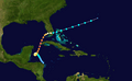 1924 Atlantic hurricane 10 track