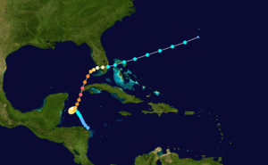 1924 Atlantic hurricane 10 track