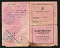 1940 Albanian Kingdom Laissez Passer issued for traveling to Fascist Italy after the invasion from the previous year