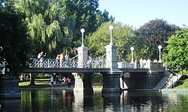 2017 Boston Public Garden Lagoon Bridge from south