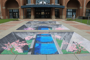 3d chalk art by Tracy Lee Stum Macon's International Cherry Blossom Festival.png