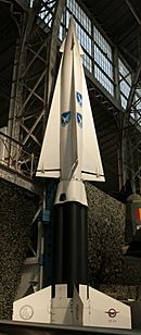 A Nike Hercules missile at the Army Museum in Brussels