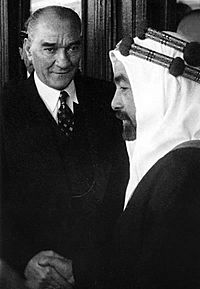 Abdullah I of Jordan and Kemal Atatürk in 1937