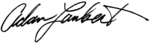 Adam Lambert signature, Billboard Open Letter 2016.png