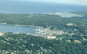 Aerial View of Port Jefferson, NY October 14, 2018