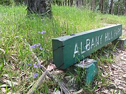 Albany Hill Park sign