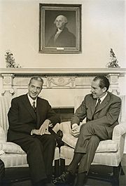 Aldo Moro with Richard Nixon (1969)