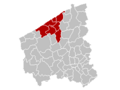 Arrondissement Oostende Belgium Map