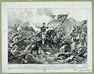 Battle of Williamsburg Currier & Ives
