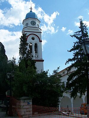 Belfry of Saint Nicholas Church in Polygyros