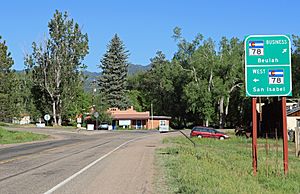 Entering the Beulah Valley from the east on Colorado State Highway 78.