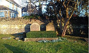 Bladon, Oxfordshire - St Martin's Church - churchyard, grave of 10th Duke of Marlborough 1