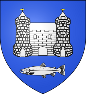 Blason ville fr Châteaulin (Finistère)