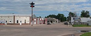 Downtown Brule, seen from south of U.S. Highway 30