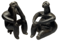 Bucharest - The Thinker & The Sitting Woman of Cernavoda - no bg
