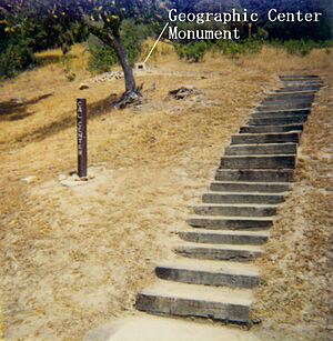 CA geographic center monument