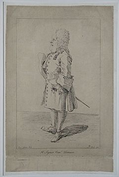 Caricature of Thomas Dereham
