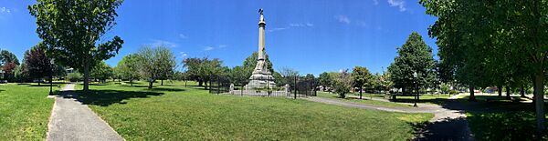 Clasky Common Park panorama, New Bedford, Massachusetts