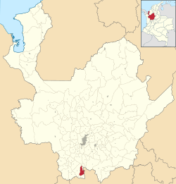 Location of the municipality and town of Valparaíso, Antioquia in the Antioquia Department of Colombia