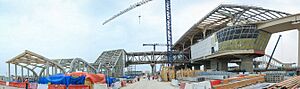 Construction of the red line of the Doha Metro