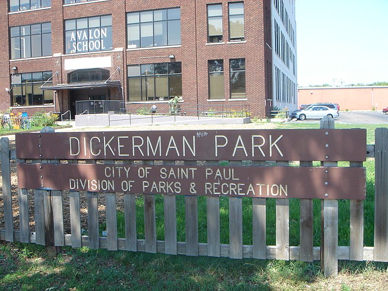 Dickerman Park sign